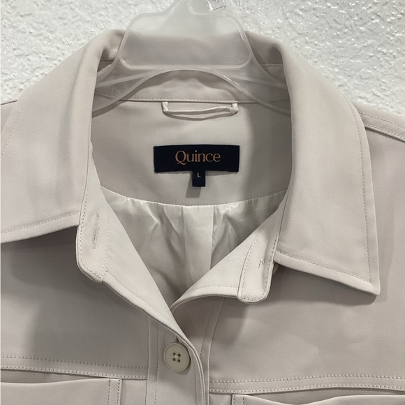 Quince stretch crepe cropped jacket - Picture 3 of 5